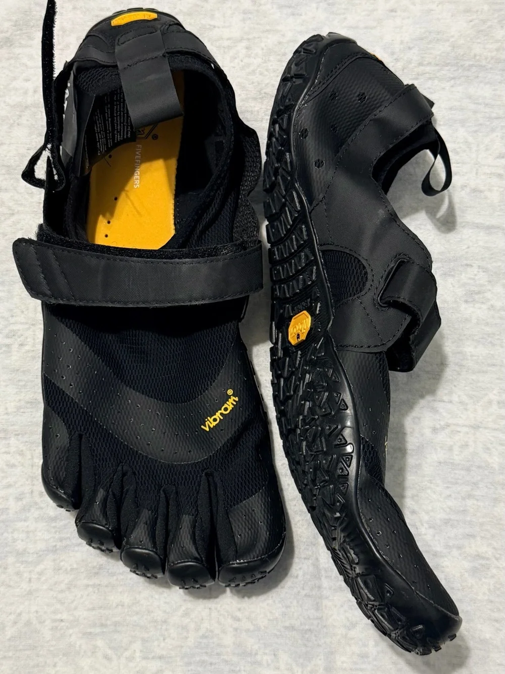 Vibram FiveFingers V-Aqua Water Shoes Black Barefoot Men’s US 12 - 12.5, 47 EUC